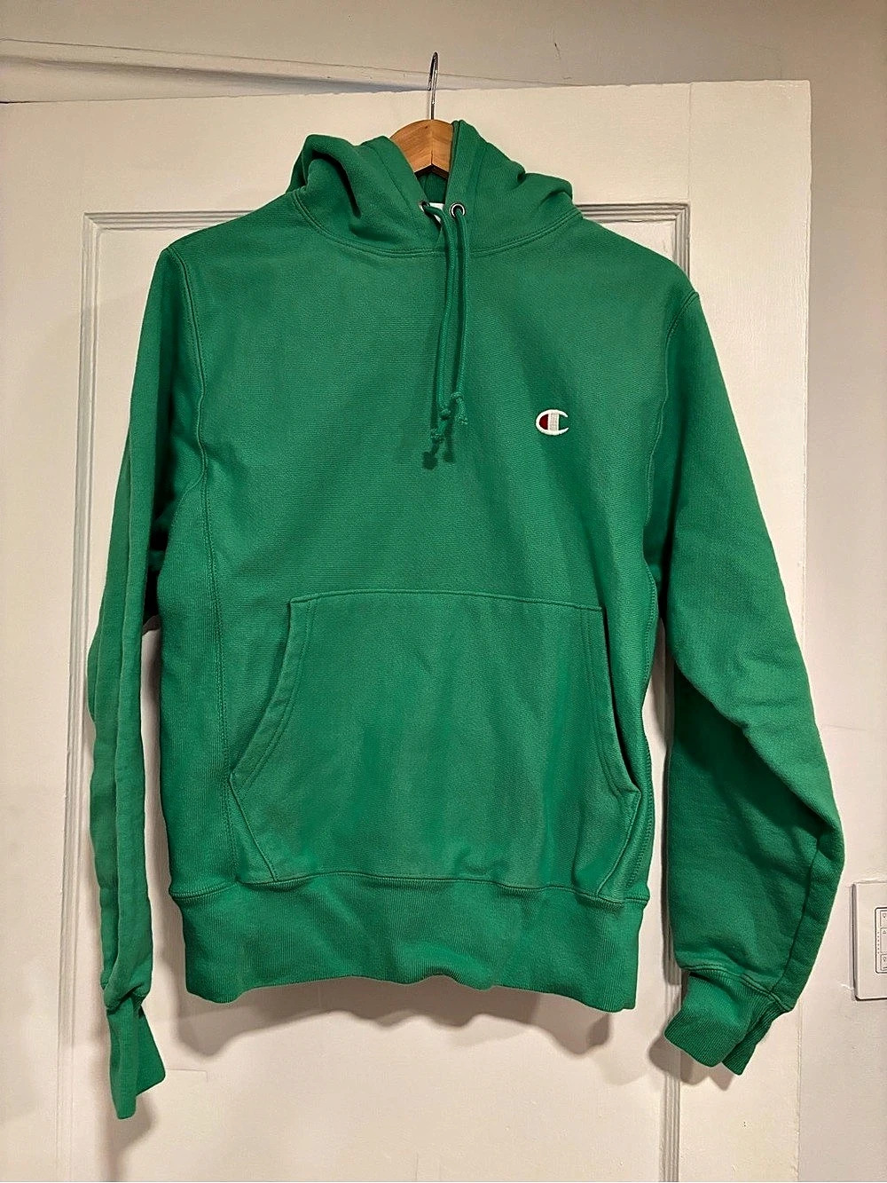 Champion Men's Hoodie Green Small